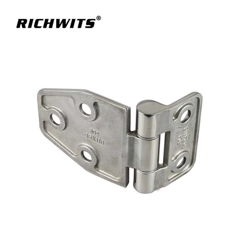 High Polished Industrial Hardware Cabinet Stainless Steel Door Window Hinge 65x118mm