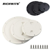 Round Deck Inspection Accessories Hatch Cover Plastic White Boat Screw Out Deck Inspection Plate for Boat Yacht Marine
