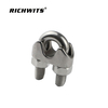 Stainless Steel 304/316 Wire Rope Cross Clip Din741 Wire Rope Saddle Clamp Wire Cable Clamp