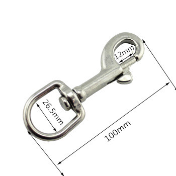 Rigging Hardware Oval Swivel Snap Hook Stainless Steel 316 Snap Shackle