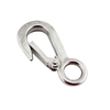 Heavy Duty 0.2 T/0.3T/0.5T Lifting Hook Marine Grade SS 304 Large Eye Spring Latched Crane Hook
