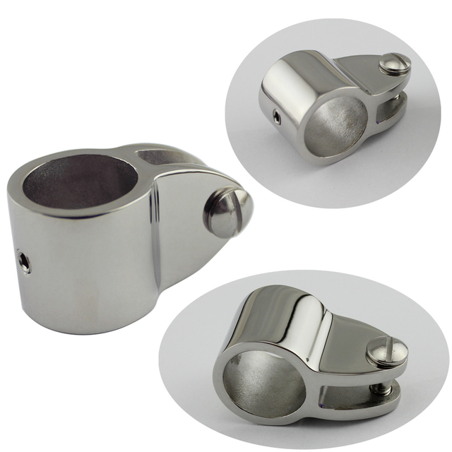 Marine Boat Stainless Steel Canopy Cover Bimini Top Deck Hinge Jaw Slide