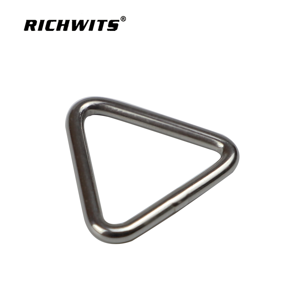 Triangle Buckle Slide Adjuster Metal Ring for Handbag Strap Buckle Adjustable