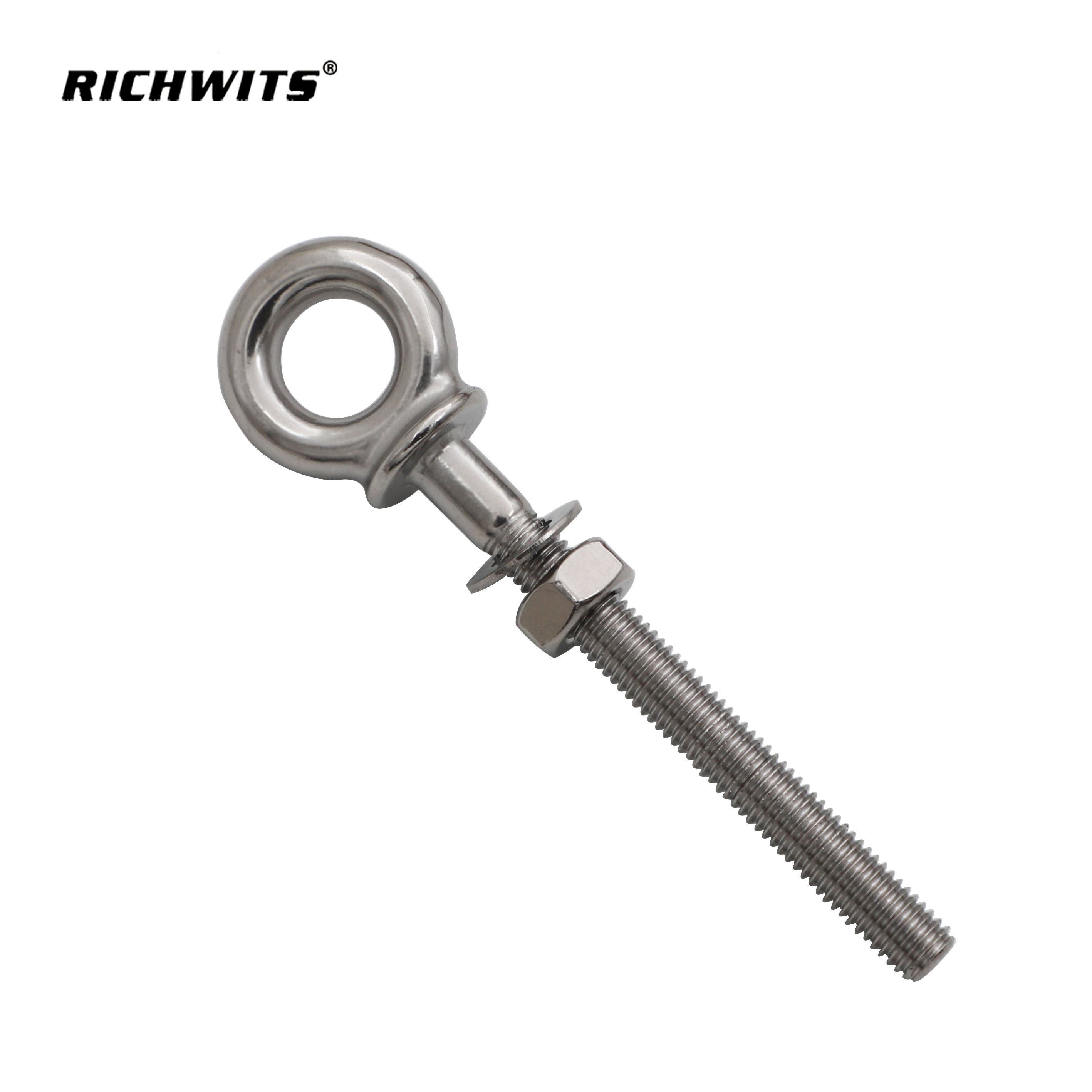 HX Long Thread Lifting Screw Eye Bolt M6 M8 M10