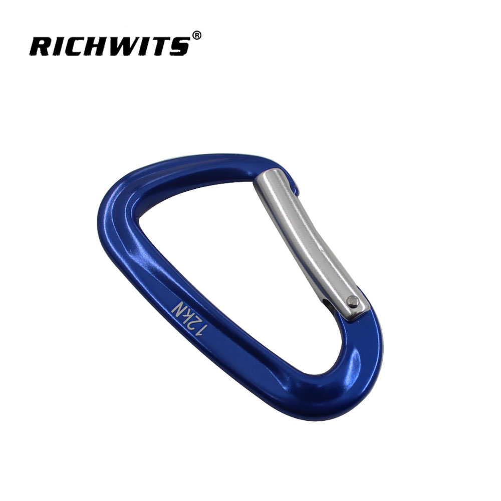 High Load-bearing Outdoor Metal 7075D 48*80 Automatic Lock Aviation Aluminum Rock Carabiner Hook