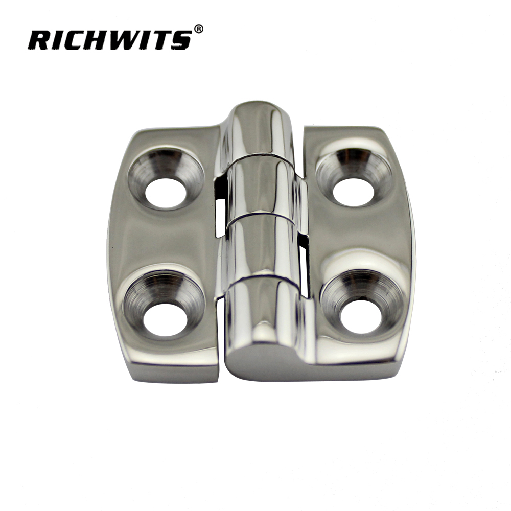 Manufacturer 38X38 mm Stainless Steel Casted Marine Hinge Cabinet Door Hatch Flat Butt Hinge