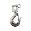 Stainless Steel Rigging Hardware Snap Hook Grade 304 Marine Jaw Type Swivel Crane Lifting Hooks