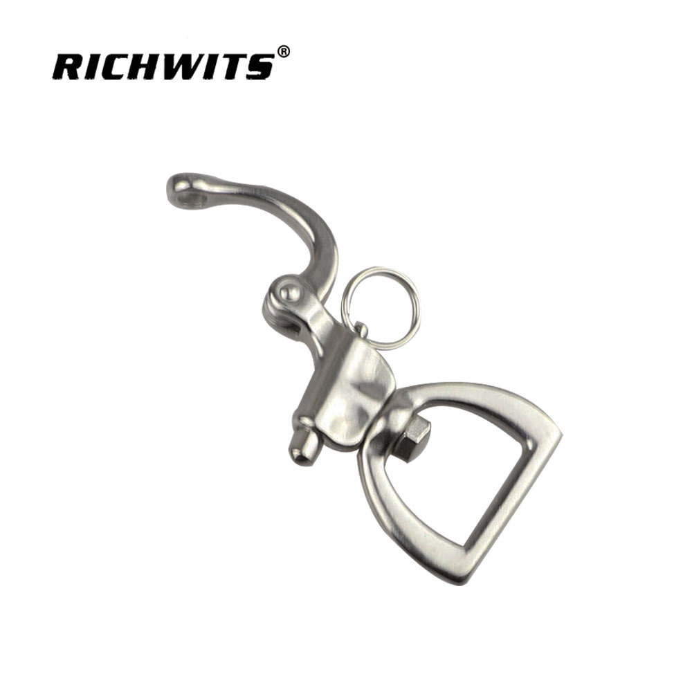 Marine Hardware D Ring Snap Shackle Rigging Hardware Stainless Steel 316 Shackle 