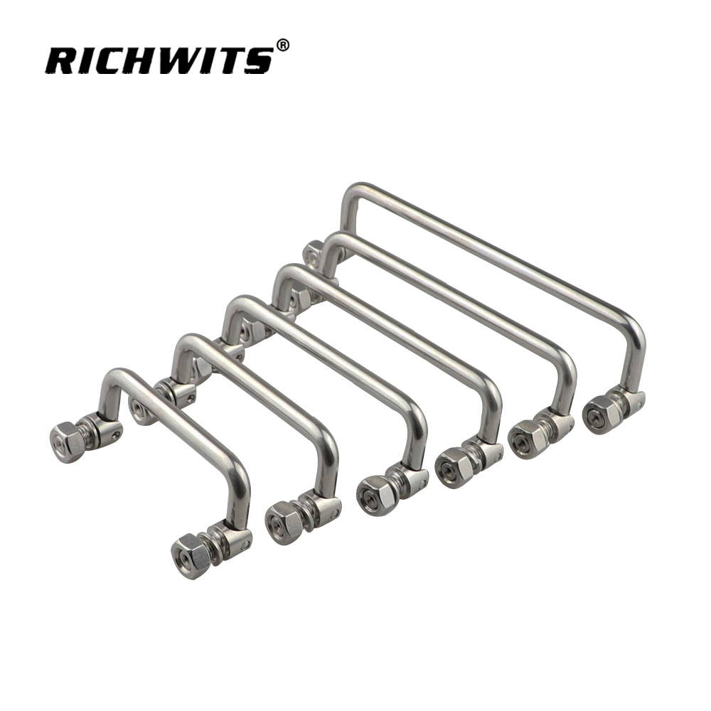  Marine Hardware Stainless Steel 304 LS 506 Can Turn Folding Pull Handle for Boat Yacht Rv.