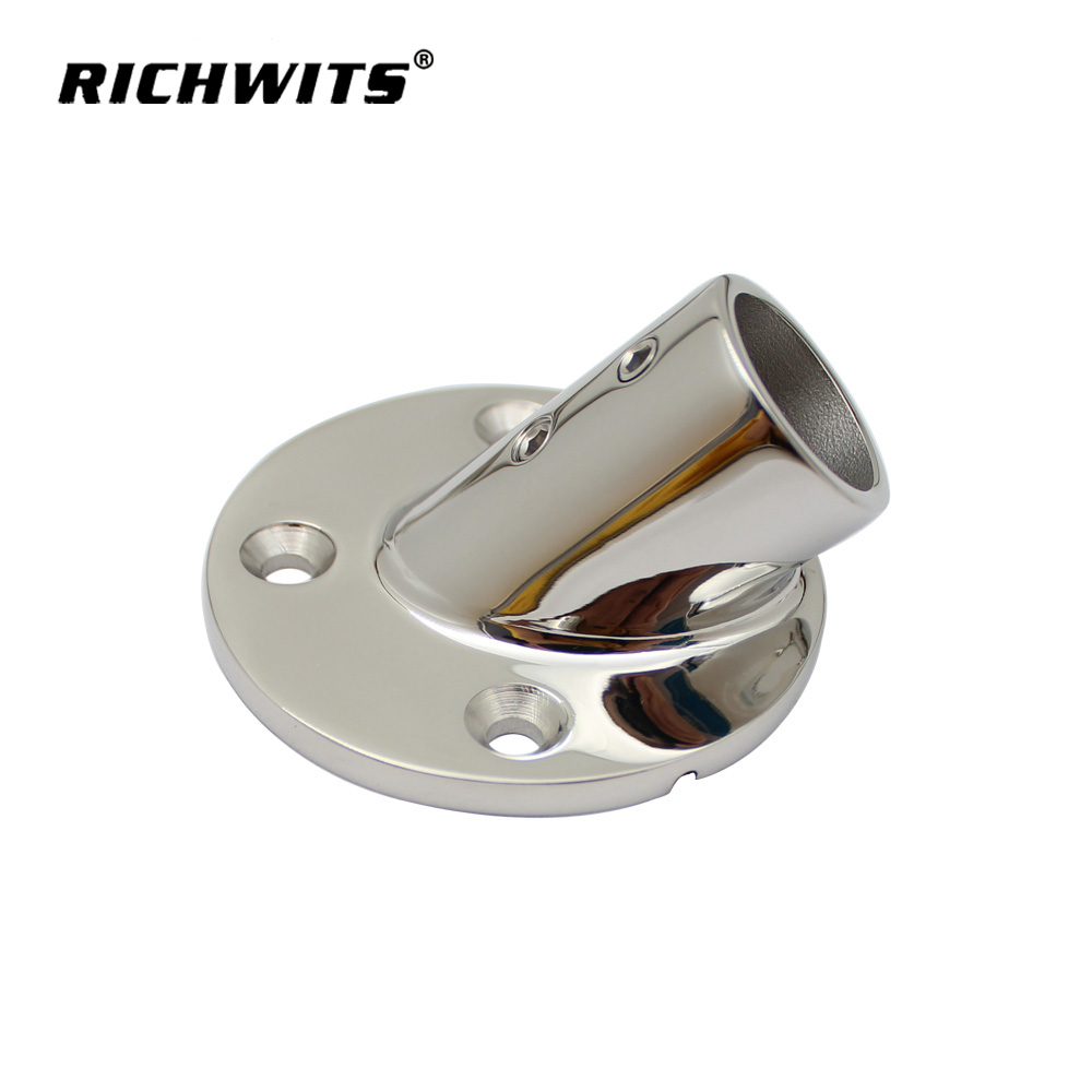 45 Degree Marine Accessories Rail Fitting Base 316 Stainless Steel Railing Base