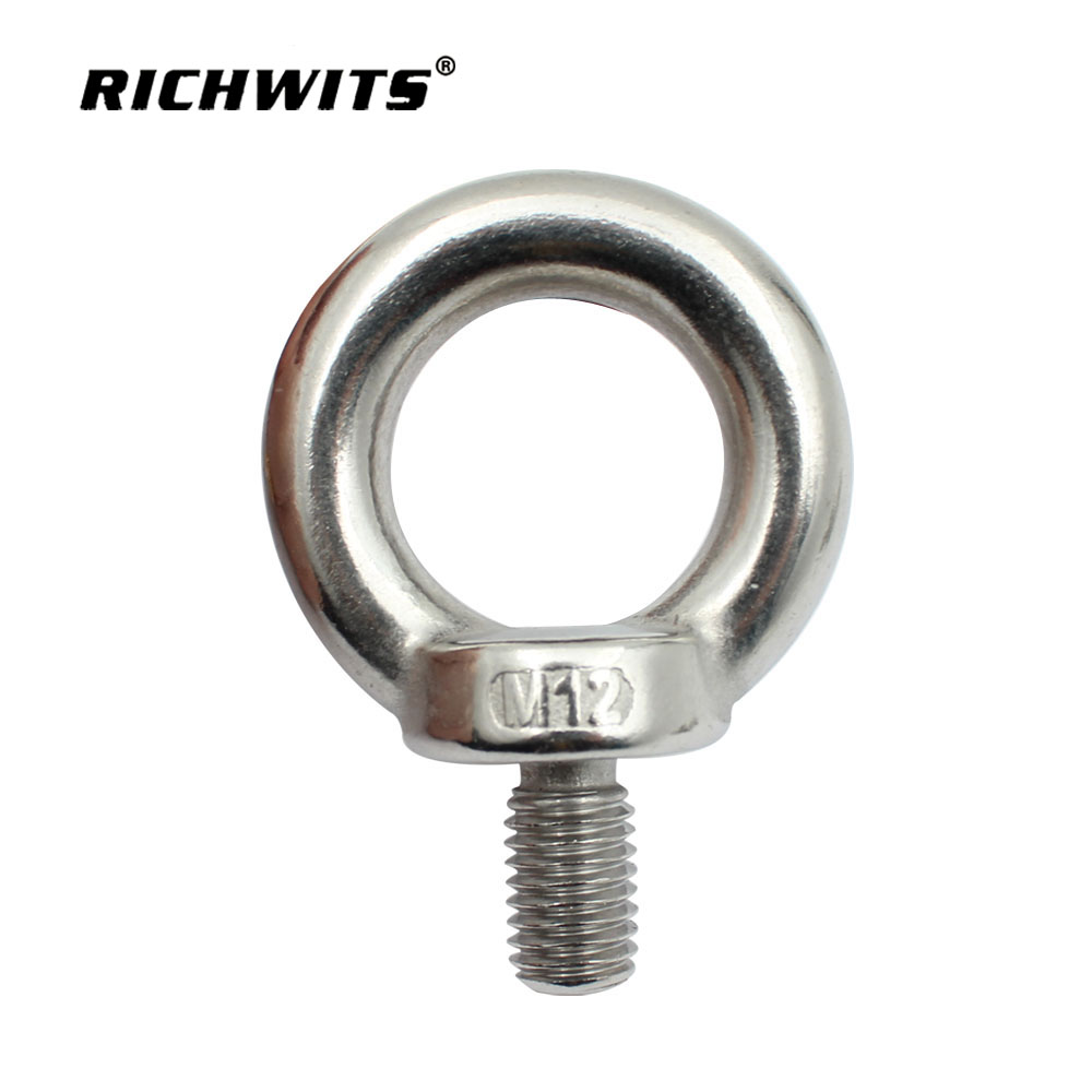 Manufacturing Stainless Steel Boat Accessories Marine Hardware Eye Bolt Screw DIN 580 Type Lifting Eye Bolt