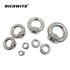 Stainless Steel 304/316 Lifting Eye BOlt with Nuts DIN582 Steel Forged Ring Nut Anchor Lifting Eye Nuts