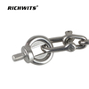 304 Stainless Steel Marine Lifting Eye Screw Hook Ring Loop Hole Open Eye Bolt and Screw