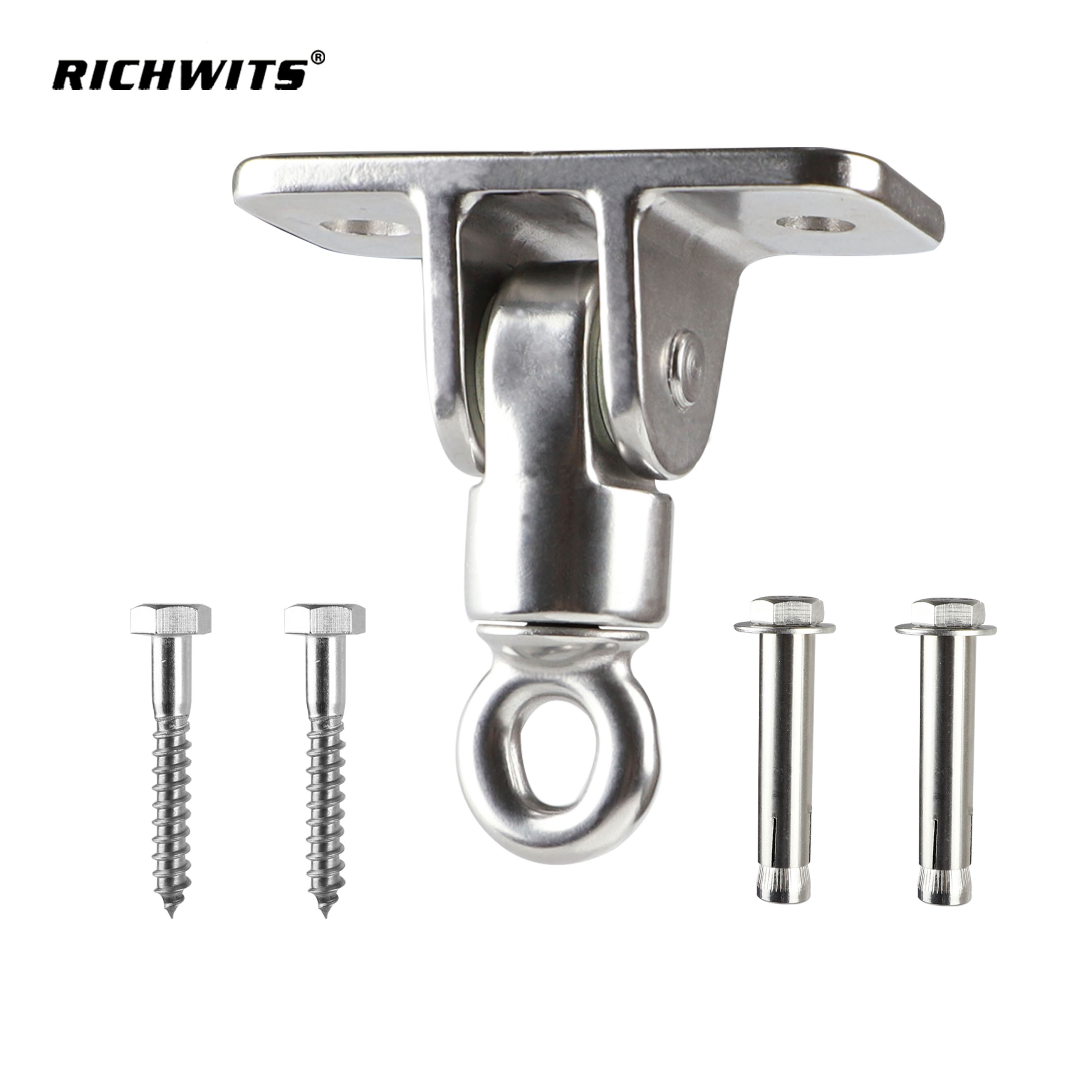  Stainless Steel 304 Marine Hardware Rotary Plate Ring Swing Frame Hammock Hang Kit