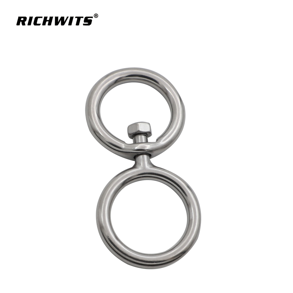 Rigging Hardware Stainless Steel Jfishing Gear Swivel Swivel Snap Hook 5mm