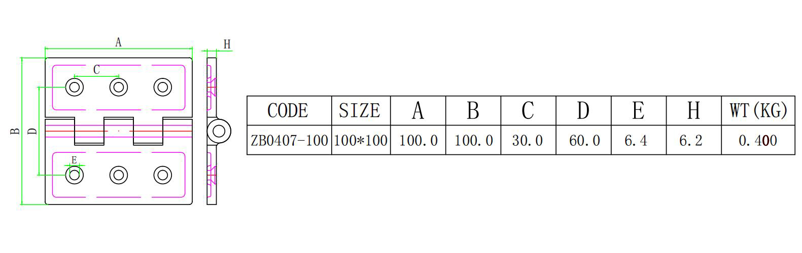 ZB0407 SIZE