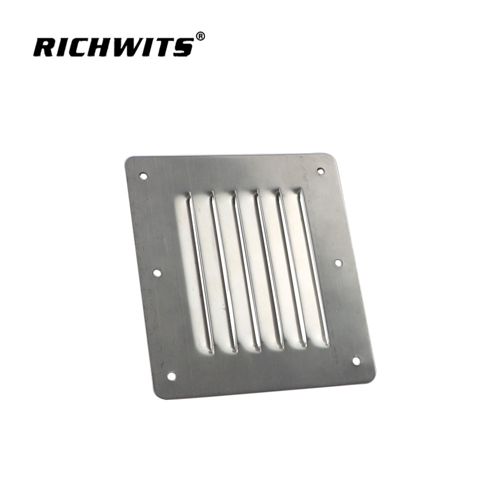 Marine Grade Stainless Steel 316 Boat Marine Square Air Vent Louver Vent Grill Louvered Grill Cover
