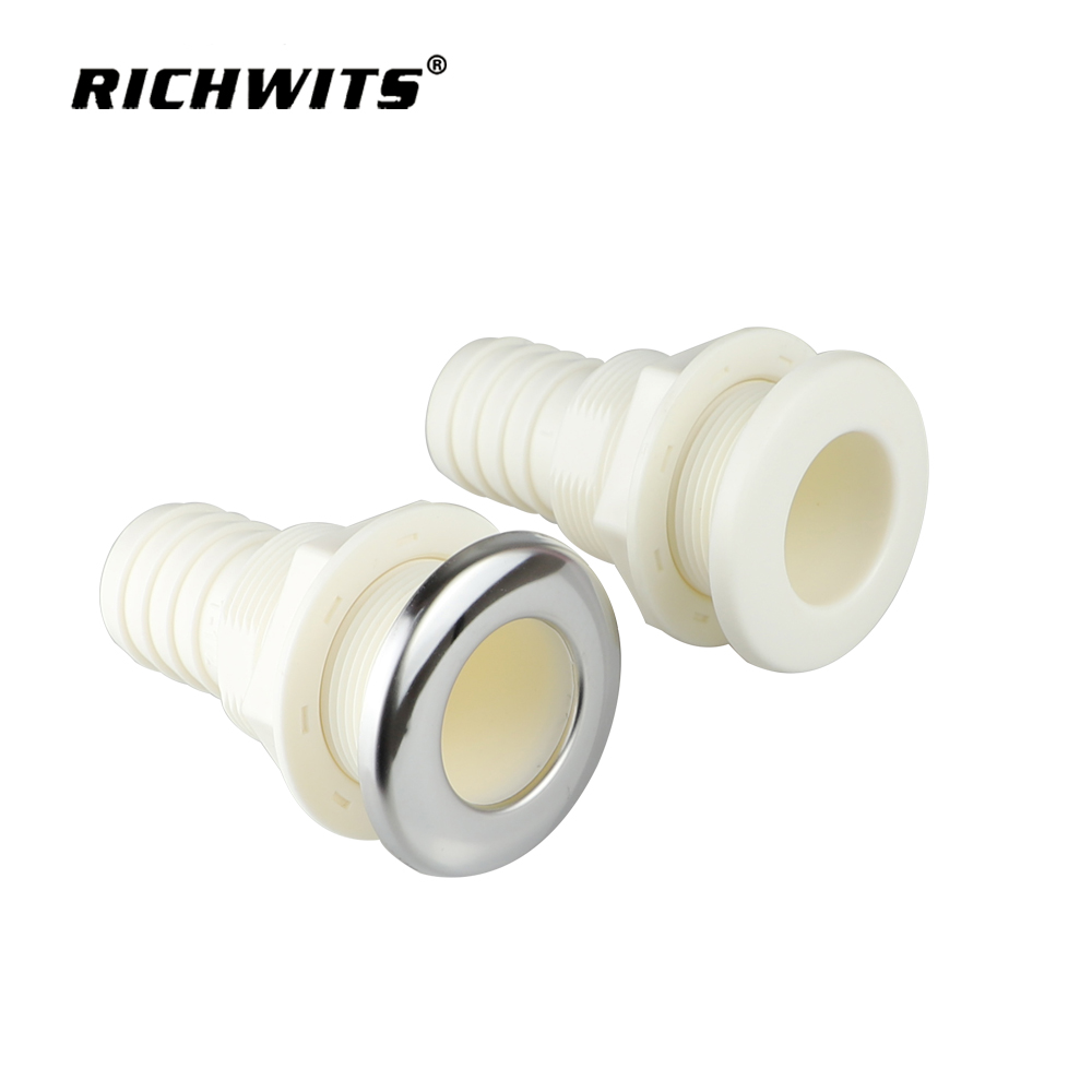 Marine Hardware Plastic Through Hull Outlets Plastic Thru Hull for Hose