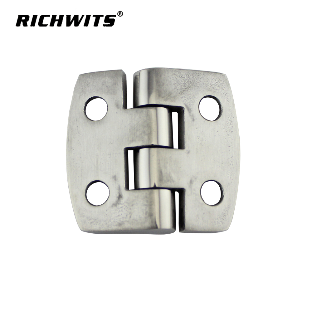 Manufacturer 38X38 mm Stainless Steel Casted Marine Hinge Cabinet Door Hatch Flat Butt Hinge