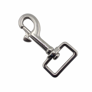 Boat Accessories Swivel Eye Snap Hook SS316 Suqre Snap Hook Single Ended Trigger Snap Clips