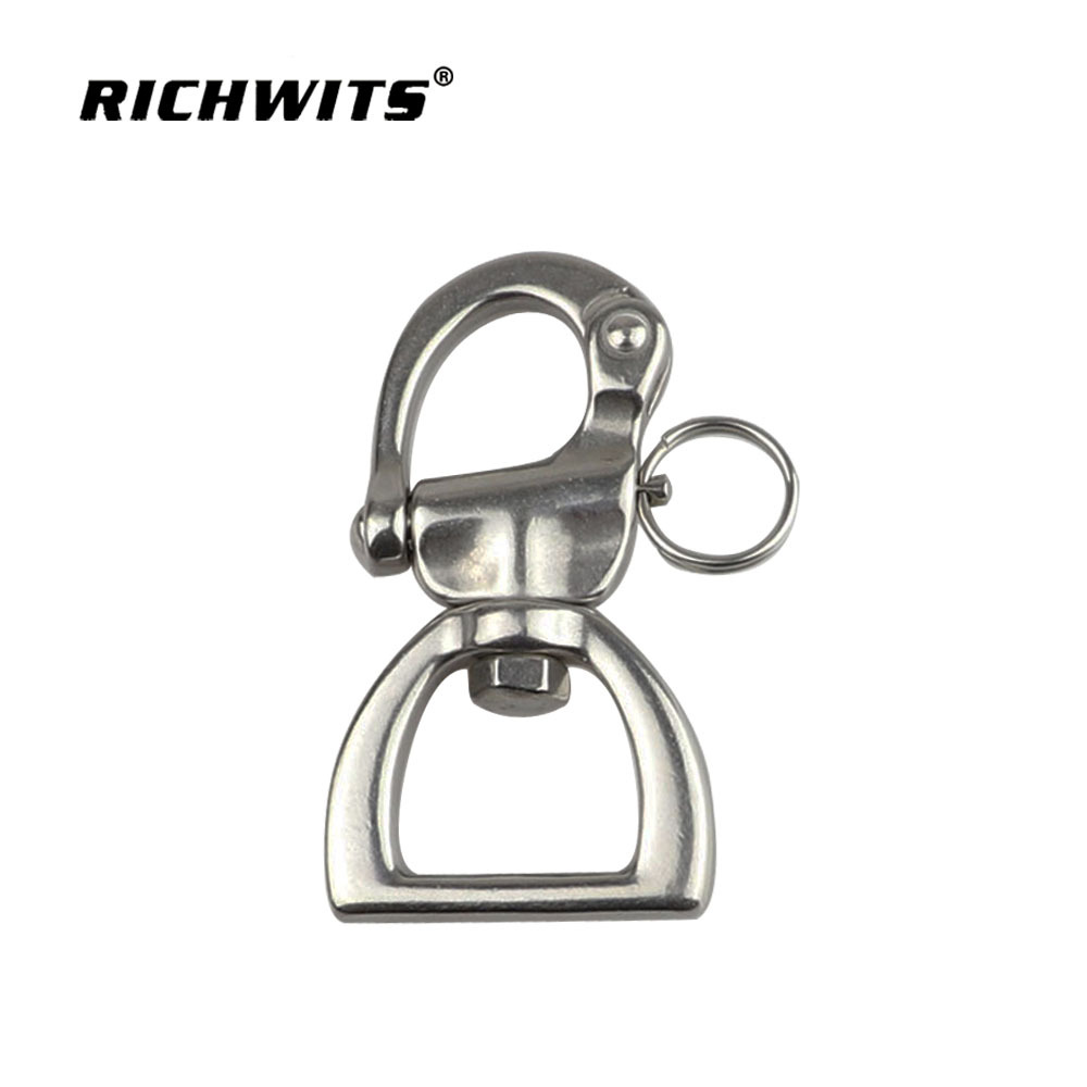 Marine Hardware D Ring Snap Shackle Rigging Hardware Stainless Steel 316 Shackle 