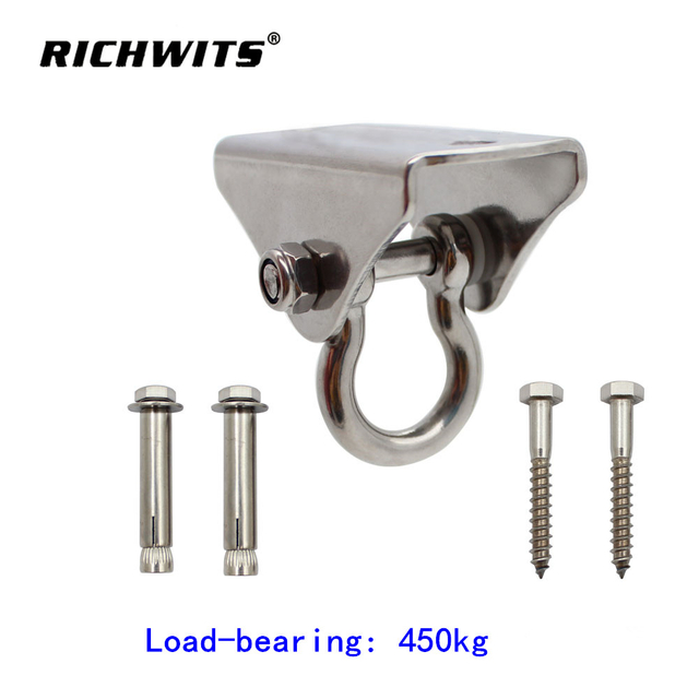 Hevy Duty Stainless Steel Swing Hanger Ceiling Swivel Hook Hanging Hook for Yoga Hammock