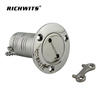 Marine hardware deck filler with key stainless steel 316