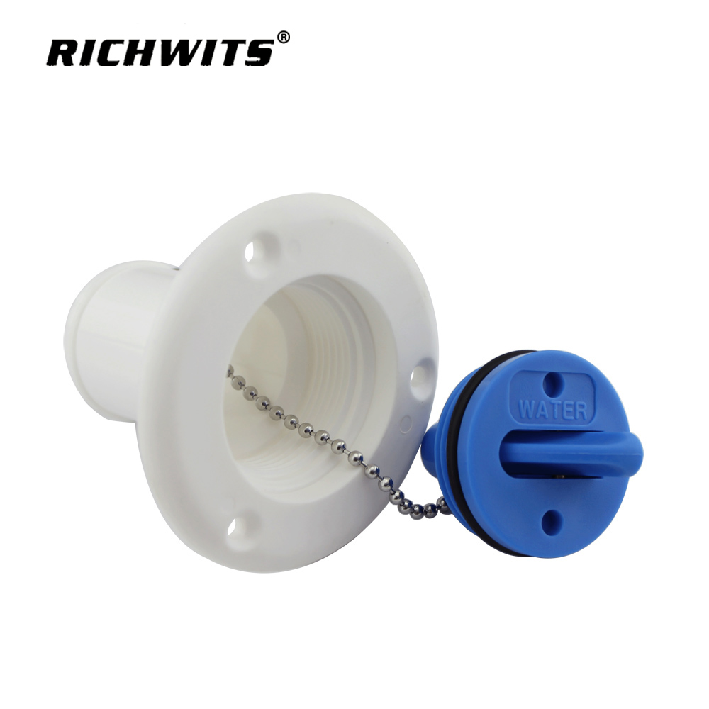 Marine Hardware Deck Filler Socket of Water Plastic 38mm