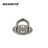 Marine Boat Hardware 304/316 Stainless Steel Pad Eye Plate Round Eye Pad Plate 5mm/6mm/8mm