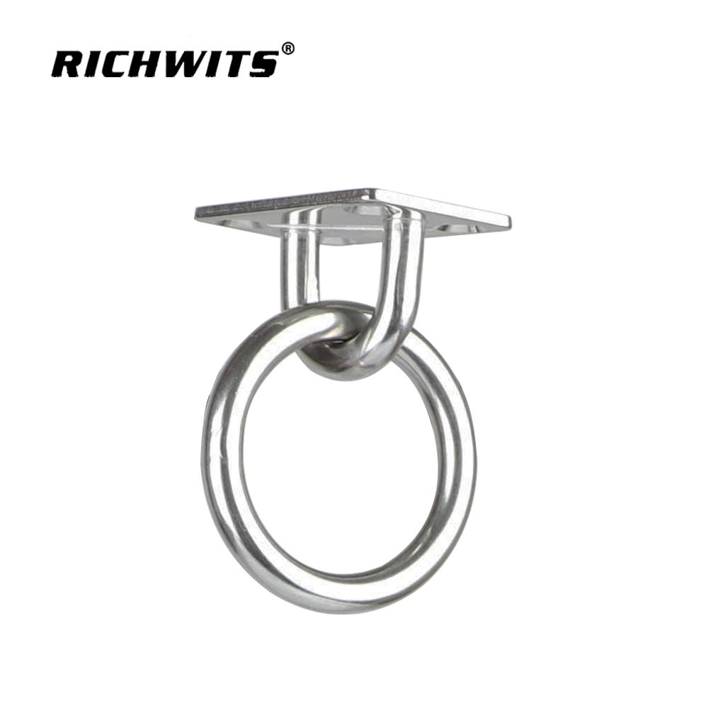 Hardware Square-shaped Eye Pad Stainless Steel Mooring Rings Eye Plate 5/6/8mm