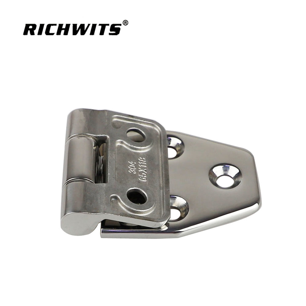 High Polished Industrial Hardware Cabinet Stainless Steel Door Window Hinge 65x118mm