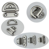 Marine Hardware High Mirror Polished Marine Boat Latch D Ring Folding Pads Eye