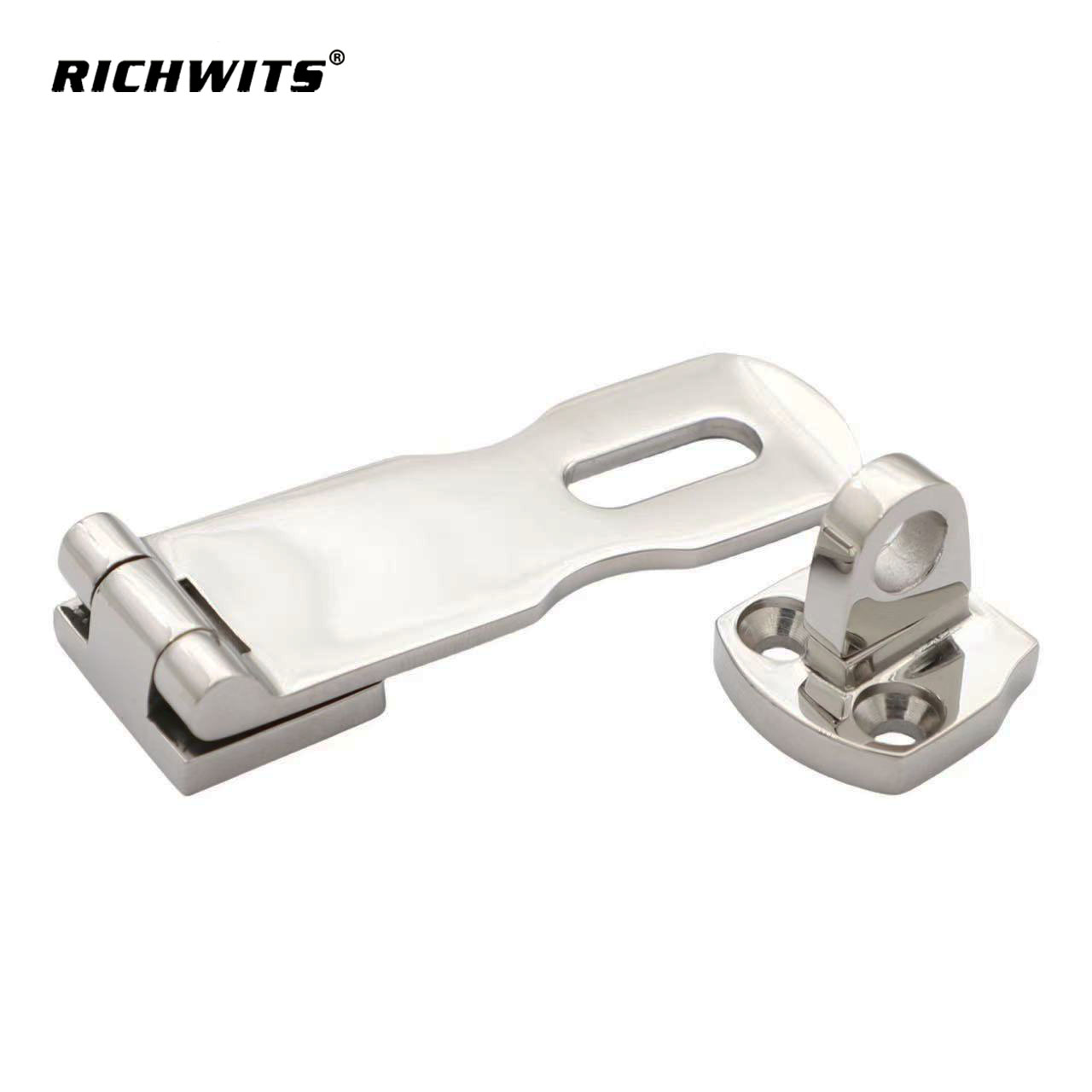 Hasp & Staple 316 Stainless Steel Heavy Duty Cast Locker Cabin Hatch Swivel Lock