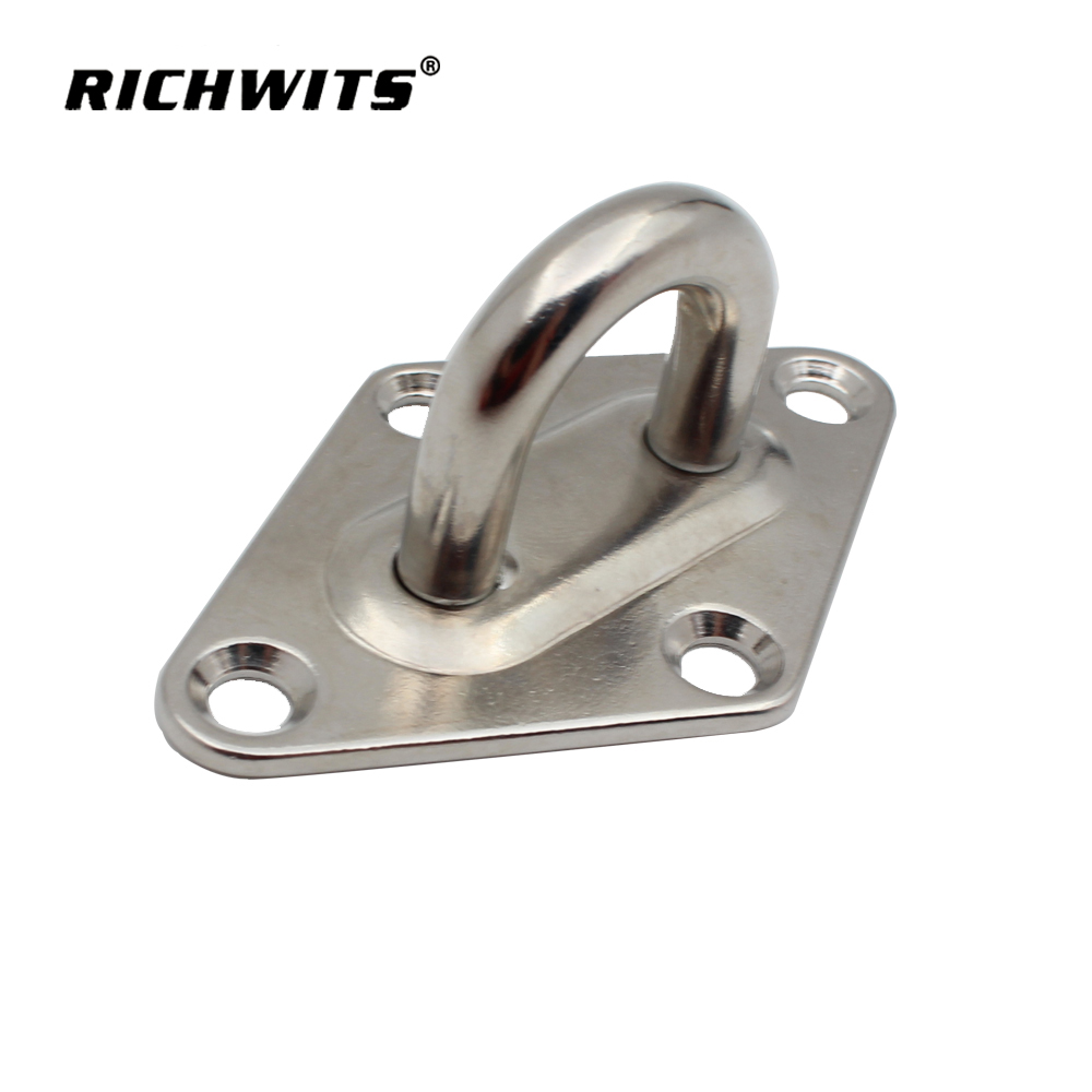 Rigging Hardware Stainless Steel 304 or 316 Diamond Pad Eye Plate 5/6/8/10mm