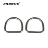 Stainless Steel Webbing Bag D Ring Metal Luggage Ring Buckle Welded Tie Down D Ring