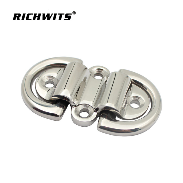 Marine Hardware Material Stainless Steel Pad Eye Safety Hasp & Staple Lock for Boat