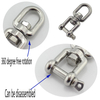 Rigging Hardware Stainless Steel Jaw and Eye Swivel Snap Hook