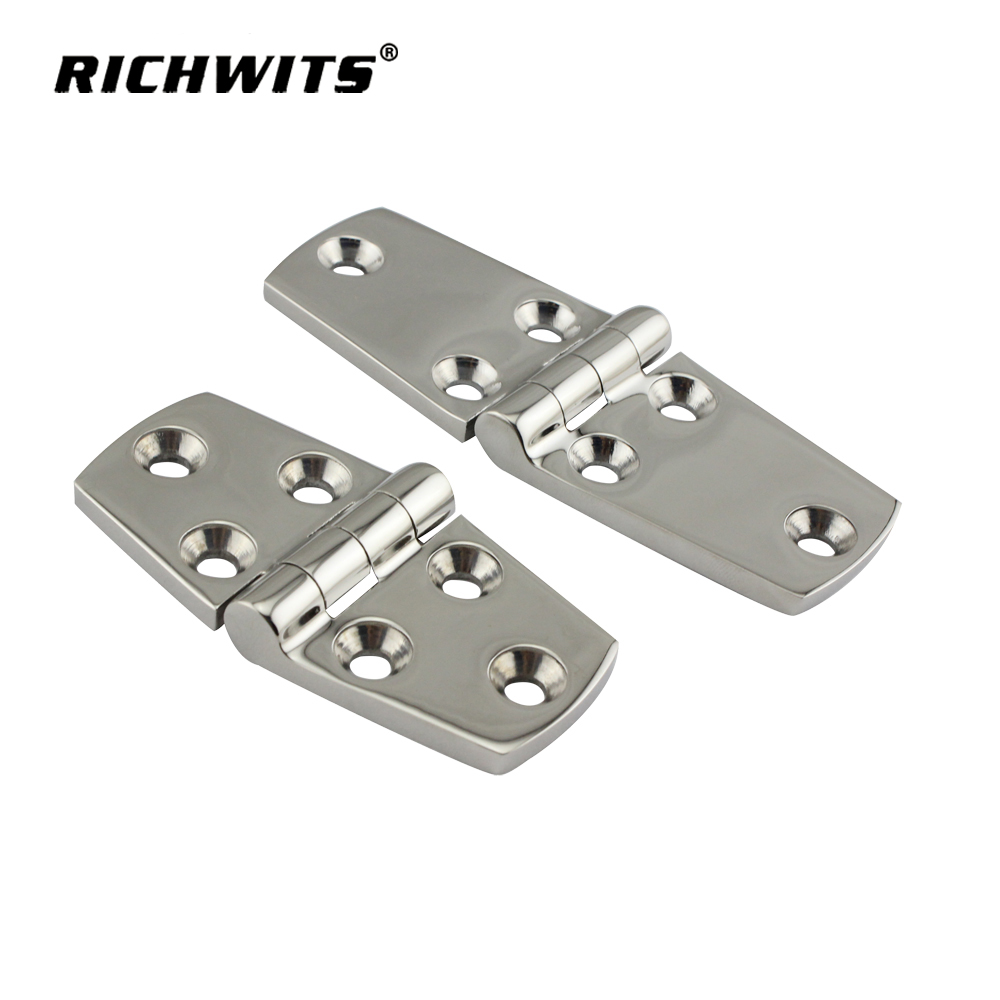 Marine Grade Stainless Steel 316 Polished Casting Heavy Duty Door Hinges for Boat