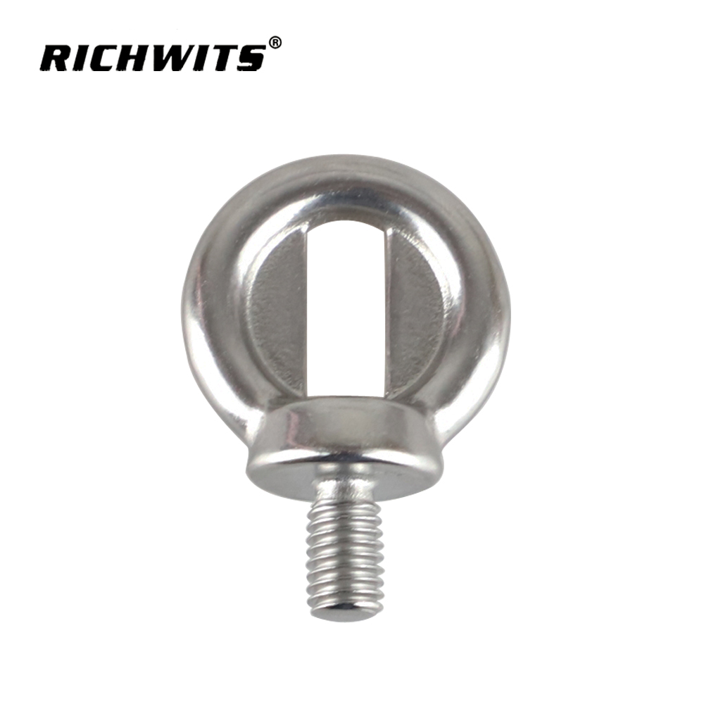 304 Stainless Steel Marine Lifting Eye Screw Hook Ring Loop Hole Open Eye Bolt and Screw