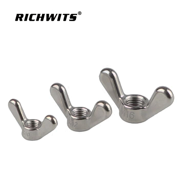 Custom Stainless Steel Wing butterfly Nut M10 M12 M16
