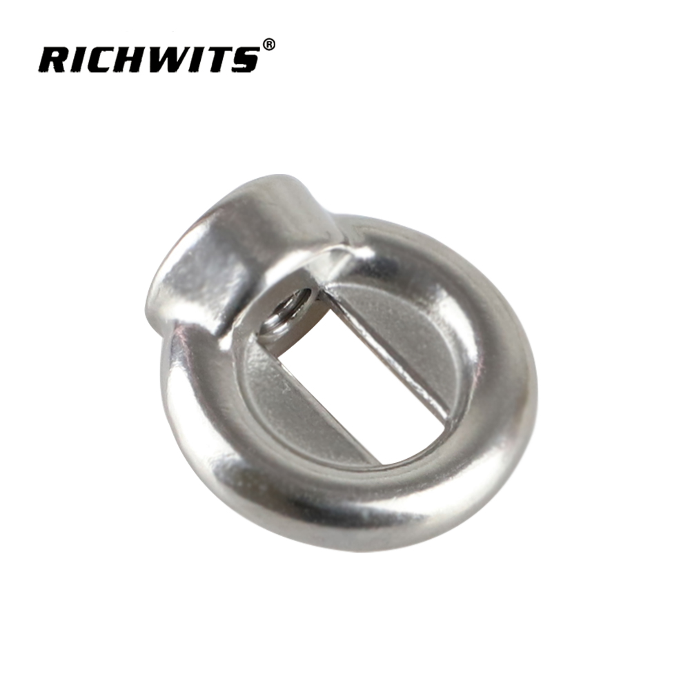 Marine Hardware 304 Stainless Steel Eye Nuts Lifting Eye Bolts Marine Ring Connector Nut