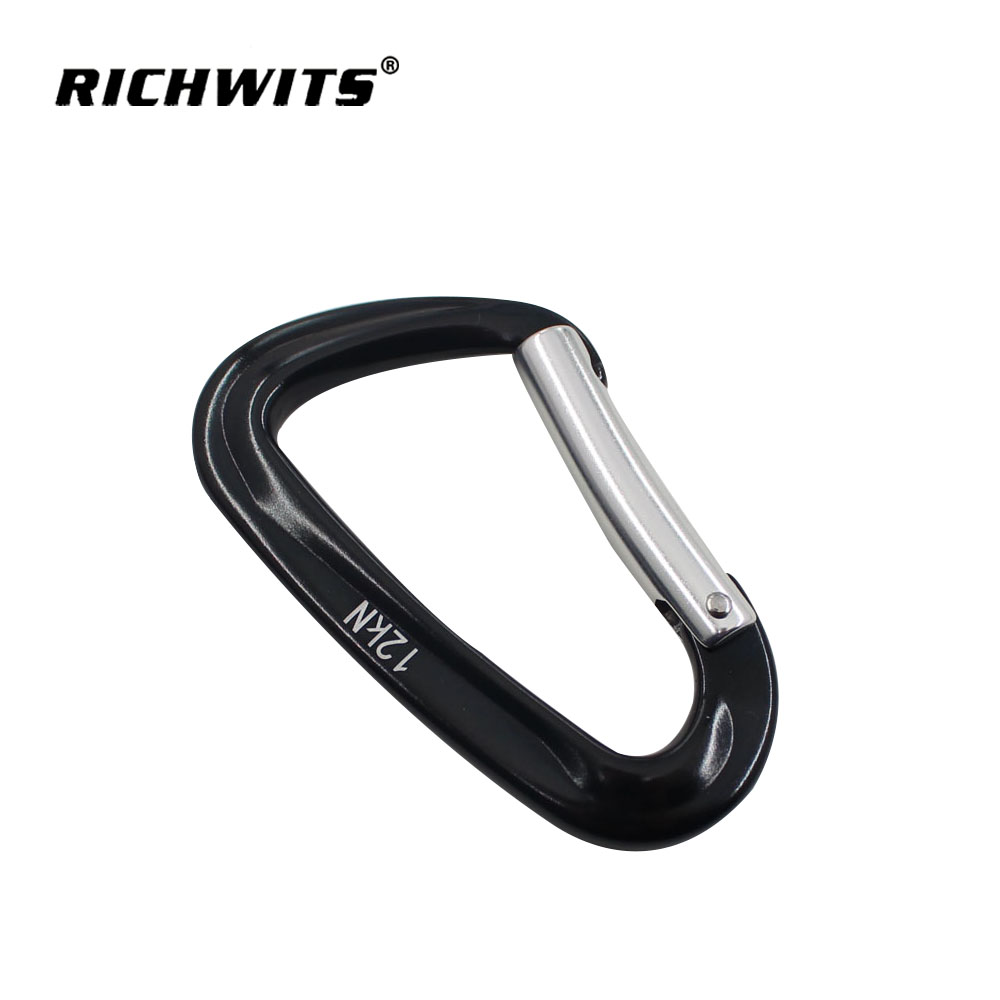 High Load-bearing Outdoor Metal 7075D 48*80 Automatic Lock Aviation Aluminum Rock Carabiner Hook