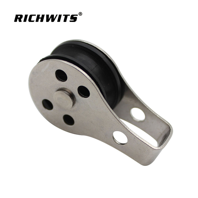 Marine Stainless Steel 304 Hardware Wire Rope Hanging Wire Towing Wheel Pulley Block