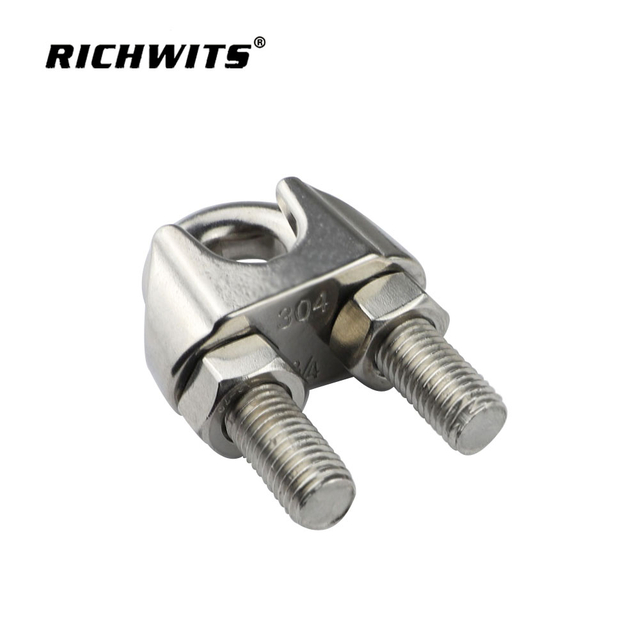 Rigging Hardware Heavy Duty Stainless Steel Cable Clips Malleable Steel Wire Clips Rope Clamp