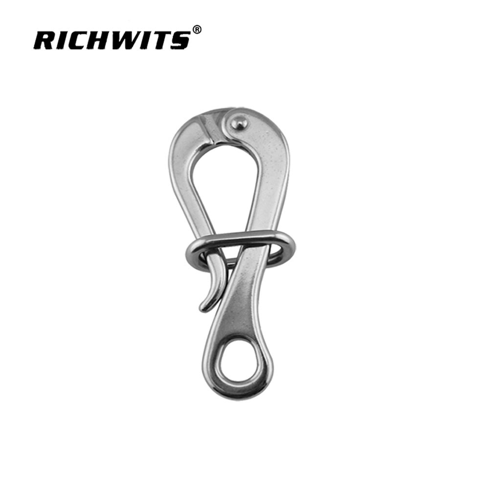 Stainless Steel 316 Quick Release Hook for Crane Car Carabiner Hooks