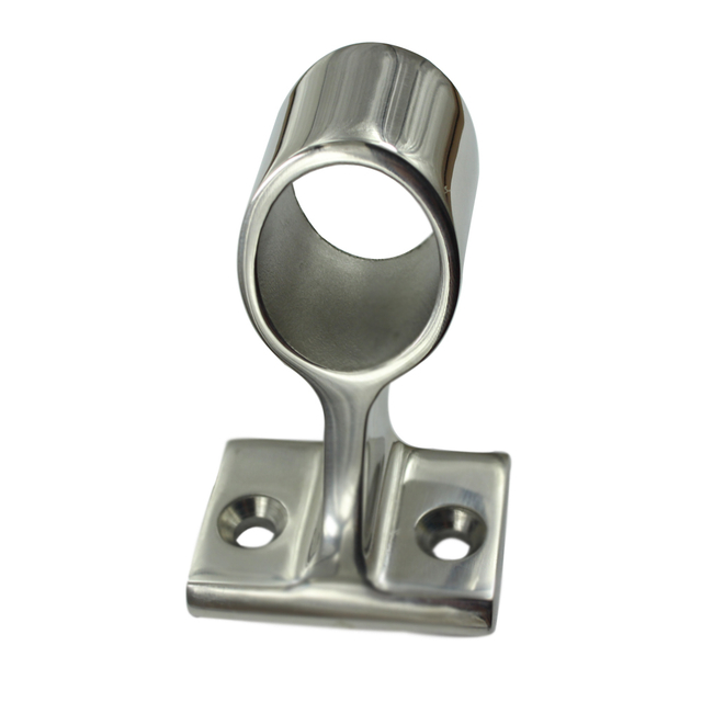 Stainless Steel 316 Bracket Boat Hand Rail Fitting 60 Degree Center Stanchion 7/8 Pipe
