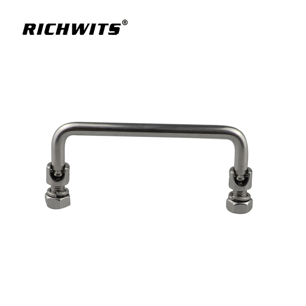  Marine Hardware Stainless Steel 304 LS 506 Can Turn Folding Pull Handle for Boat Yacht Rv.