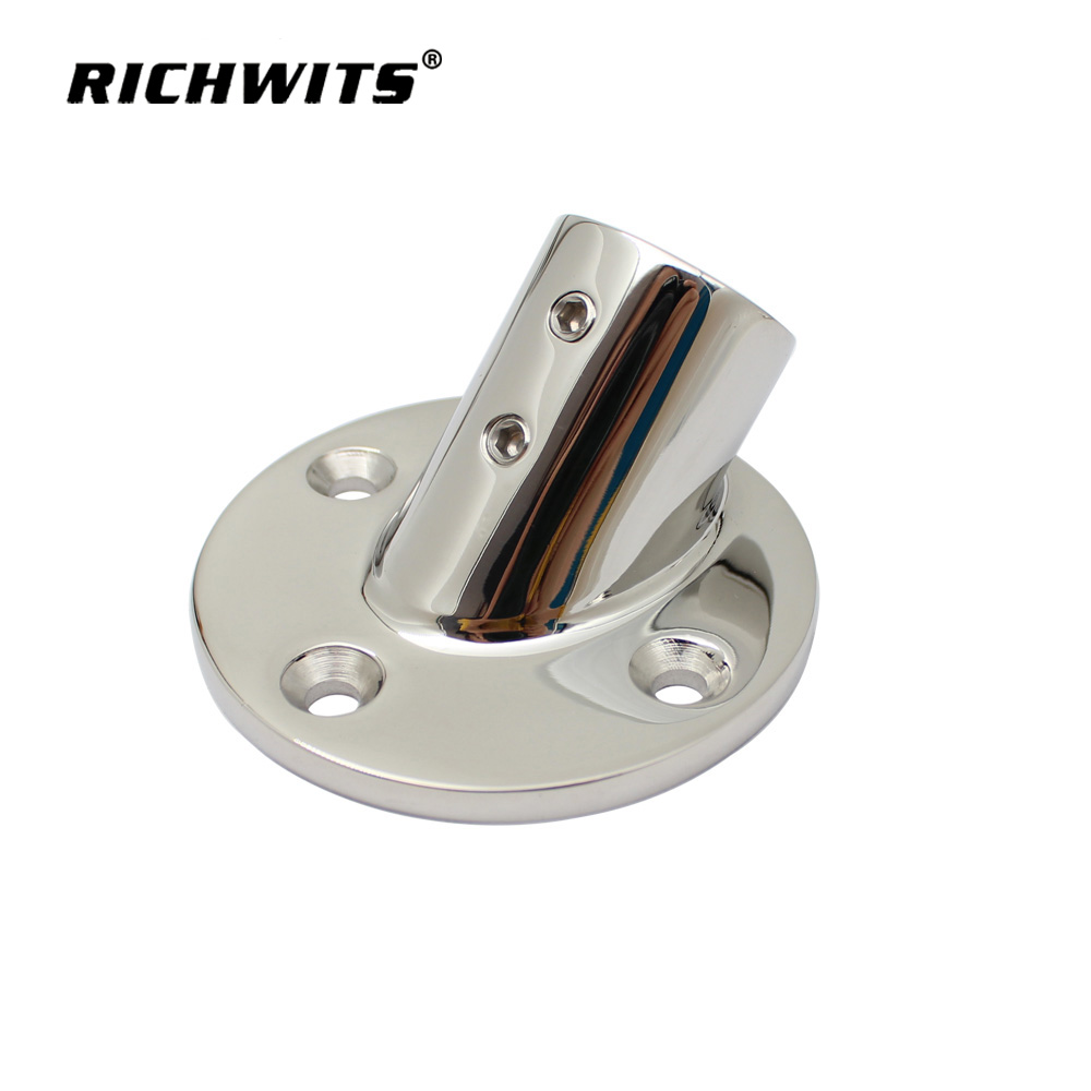 45 Degree Marine Accessories Rail Fitting Base 316 Stainless Steel Railing Base