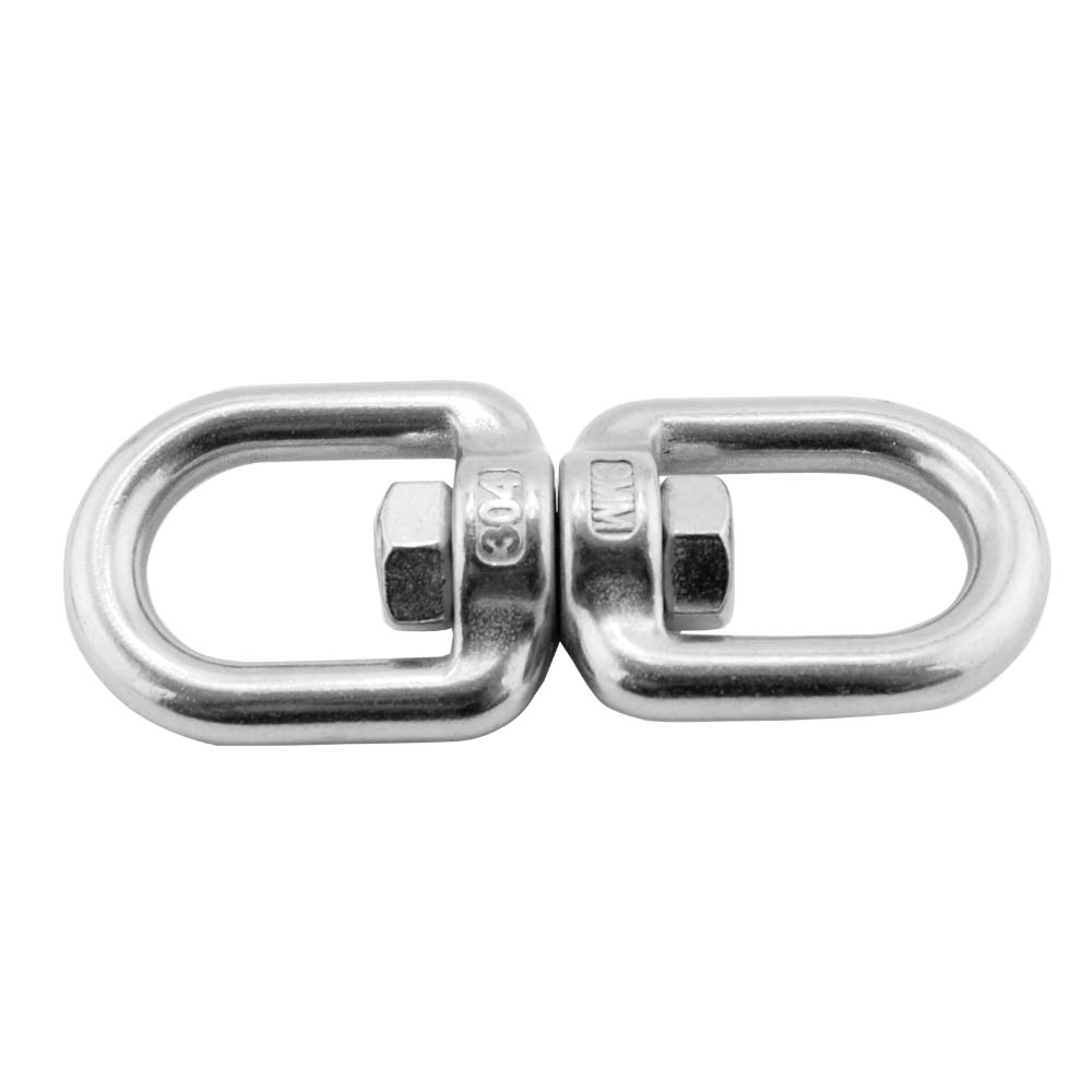 Stainless Steel Ringing Link Chain Swivel Ring Eye Swivel Hook Eye and Eye 360 Swivel