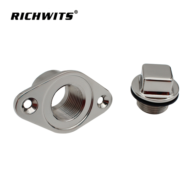 Marine Stainless Steel Diamond Garboard Drain Plug
